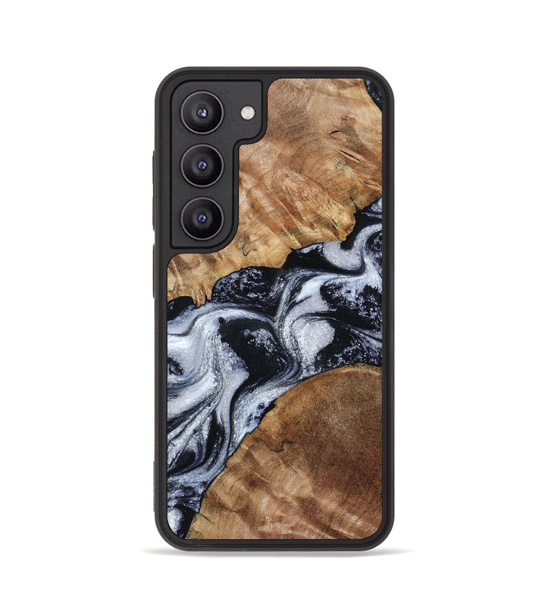 Galaxy S23 Wood Phone Case - Porter (Black & White, 801398)