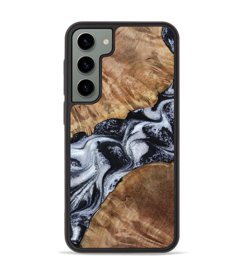 Galaxy S23 Plus Wood Phone Case - Porter (Black & White, 801398)