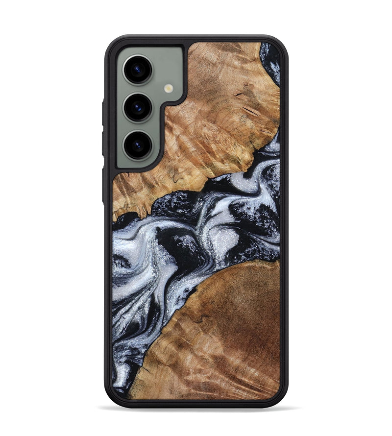 Galaxy S24 Plus Wood Phone Case - Porter (Black & White, 801398)