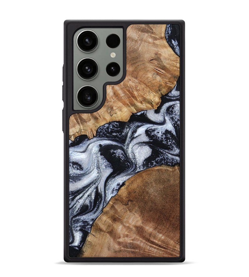 Galaxy S24 Ultra Wood Phone Case - Porter (Black & White, 801398)