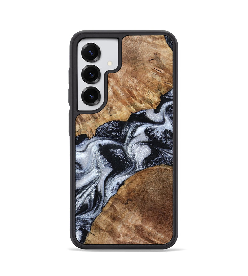 Galaxy S25 Wood Phone Case - Porter (Black & White, 801398)