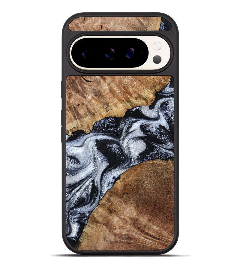 Pixel 9 Pro XL Wood Phone Case - Porter (Black & White, 801398)