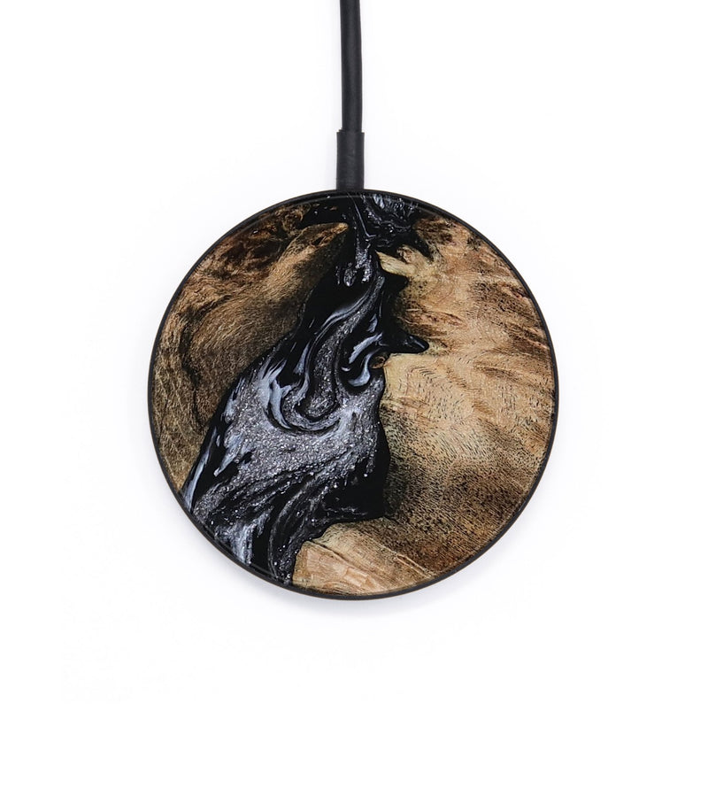Circle Wood Wireless Charger - Domingo (Black & White, 801399)