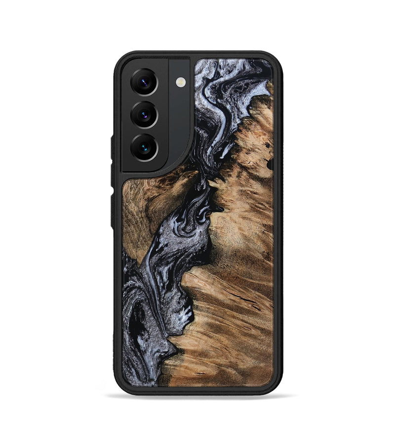 Galaxy S22 Wood Phone Case - Domingo (Black & White, 801399)