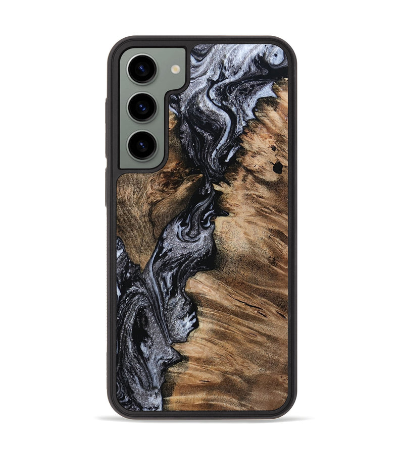 Galaxy S23 Plus Wood Phone Case - Domingo (Black & White, 801399)