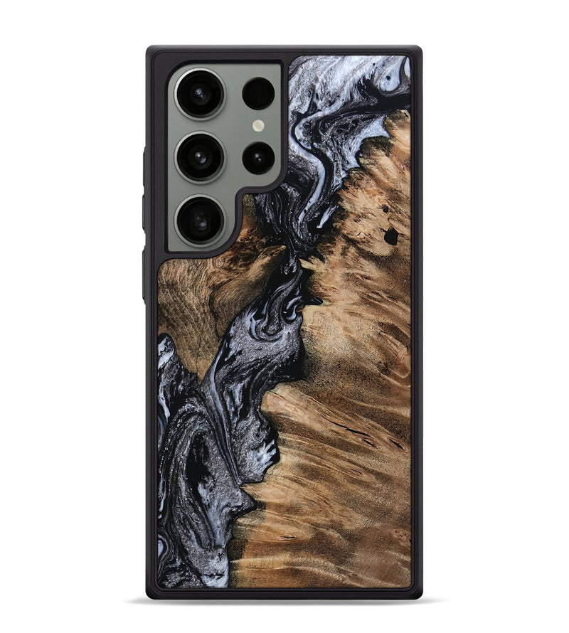 Galaxy S24 Ultra Wood Phone Case - Domingo (Black & White, 801399)