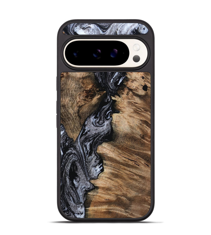Pixel 9 Wood Phone Case - Domingo (Black & White, 801399)