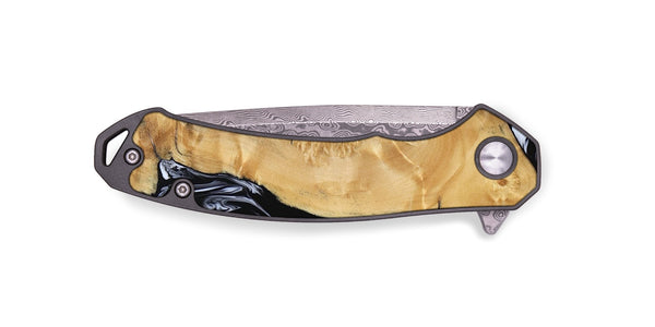 EDC Wood Pocket Knife - Areli (Black & White, 801400)