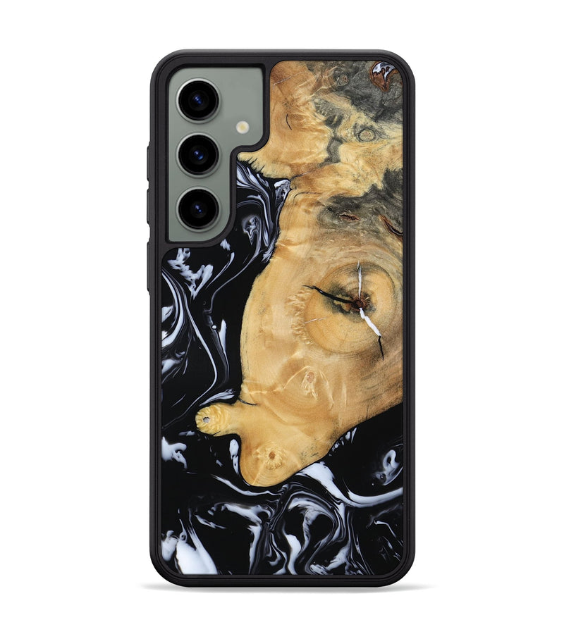 Galaxy S24 Plus Wood Phone Case - Areli (Black & White, 801400)