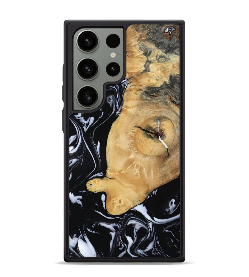 Galaxy S24 Ultra Wood Phone Case - Areli (Black & White, 801400)
