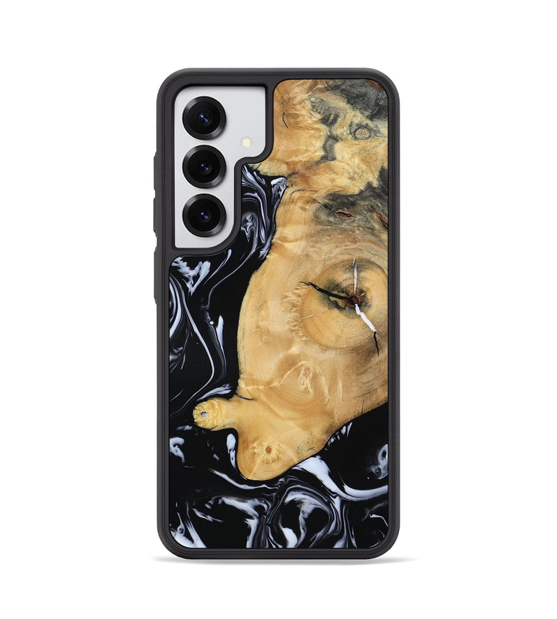 Galaxy S25 Wood Phone Case - Areli (Black & White, 801400)