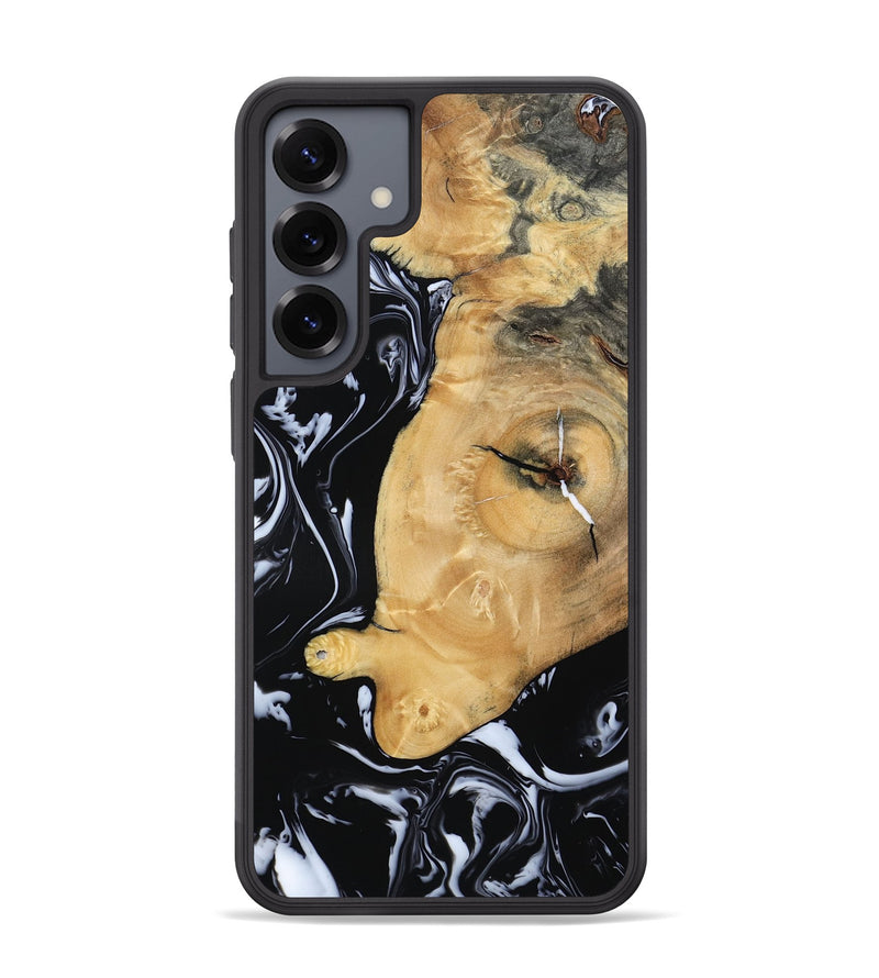 Galaxy S25 Plus Wood Phone Case - Areli (Black & White, 801400)