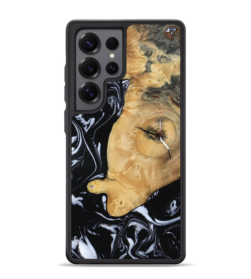 Galaxy S25 Ultra Wood Phone Case - Areli (Black & White, 801400)