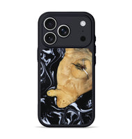 iPhone 17 Pro Wood Phone Case - Areli (Black & White, 801400)