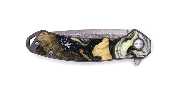 EDC Wood Pocket Knife - Earline (Black & White, 801401)
