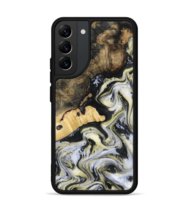 Galaxy S22 Plus Wood Phone Case - Earline (Black & White, 801401)