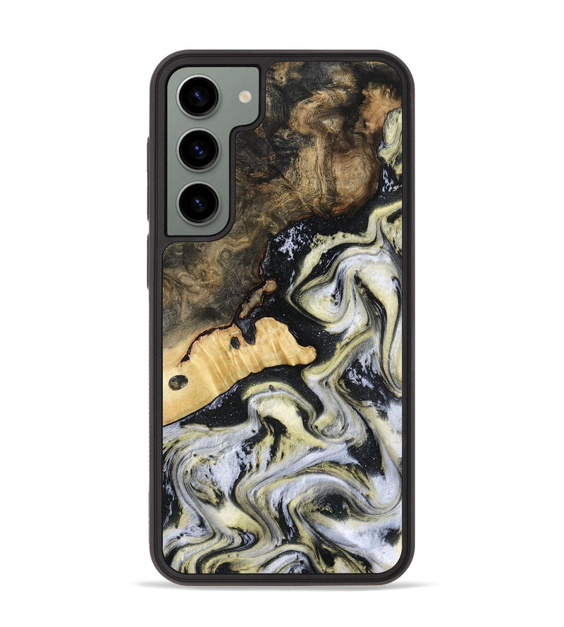 Galaxy S23 Plus Wood Phone Case - Earline (Black & White, 801401)