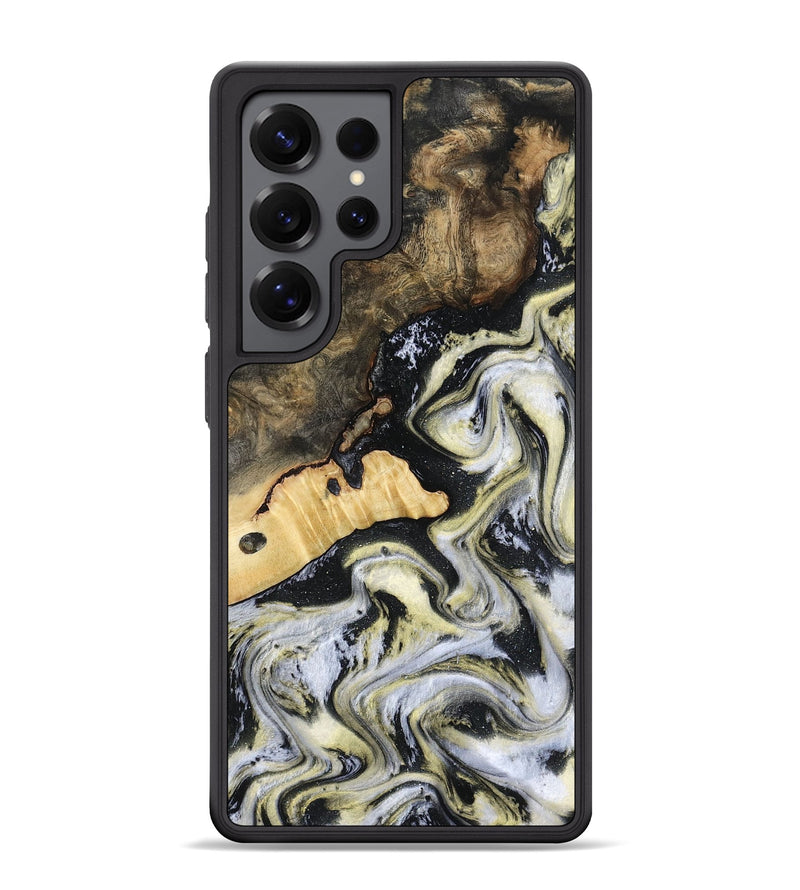 Galaxy S25 Ultra Wood Phone Case - Earline (Black & White, 801401)