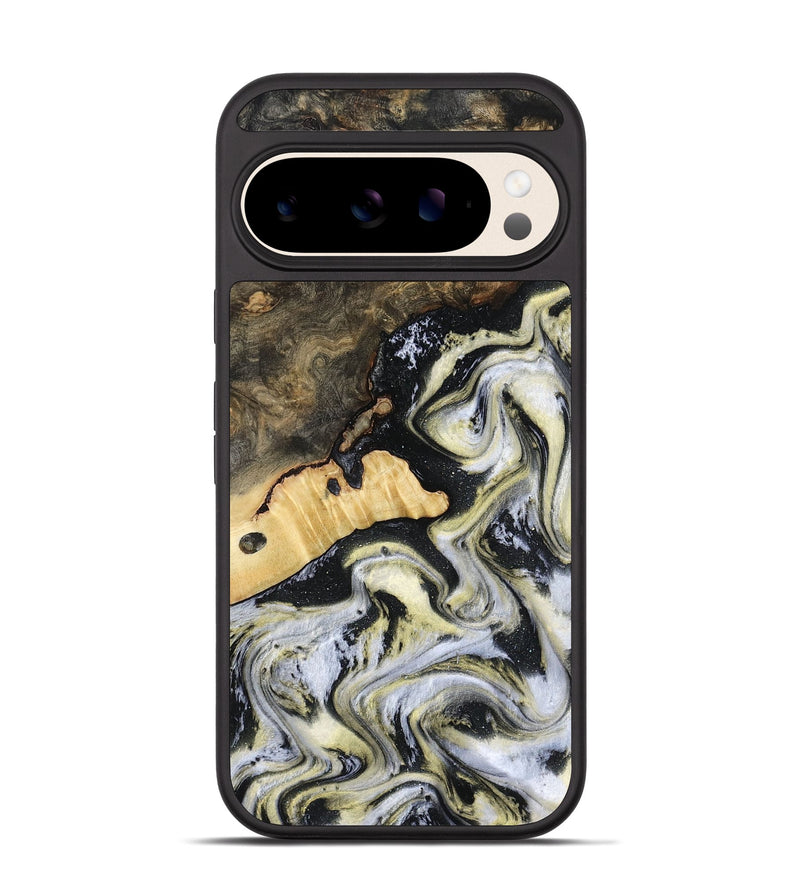 Pixel 10 Wood Phone Case - Earline (Black & White, 801401)