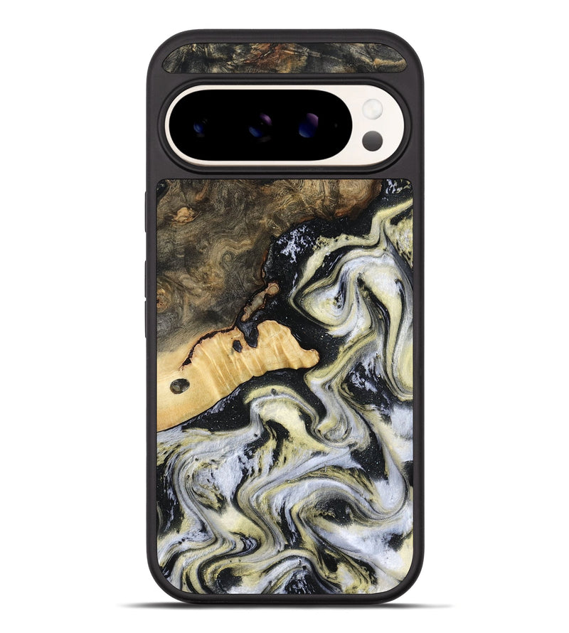 Pixel 10 Pro XL Wood Phone Case - Earline (Black & White, 801401)