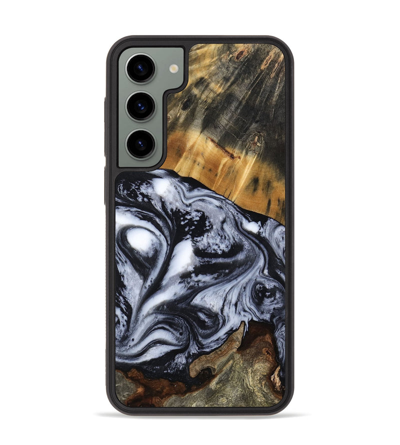 Galaxy S23 Plus Wood Phone Case - Olin (Black & White, 801402)