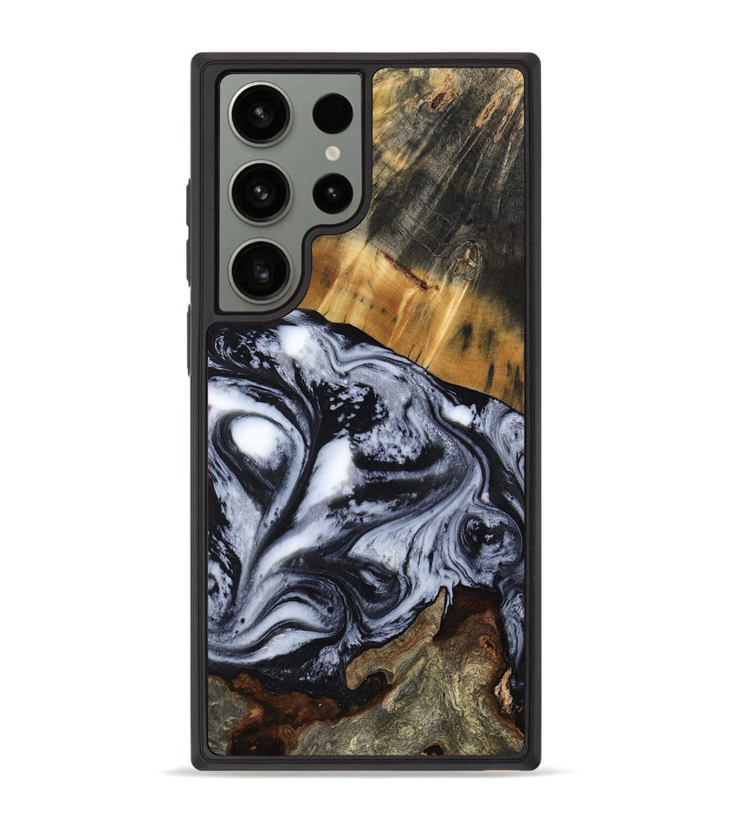 Galaxy S23 Ultra Wood Phone Case - Olin (Black & White, 801402)