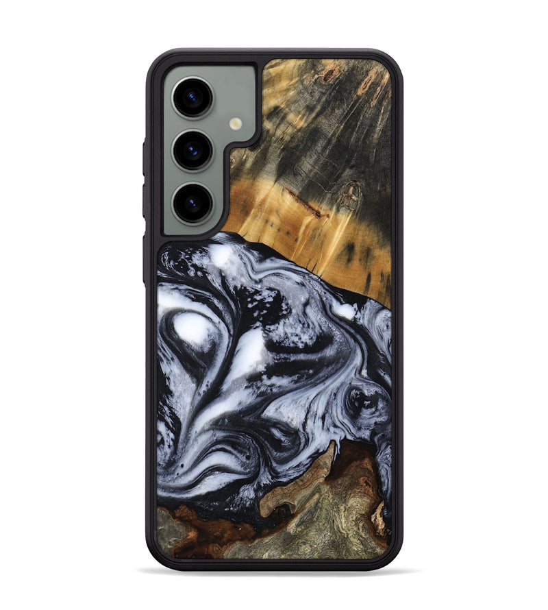 Galaxy S24 Plus Wood Phone Case - Olin (Black & White, 801402)