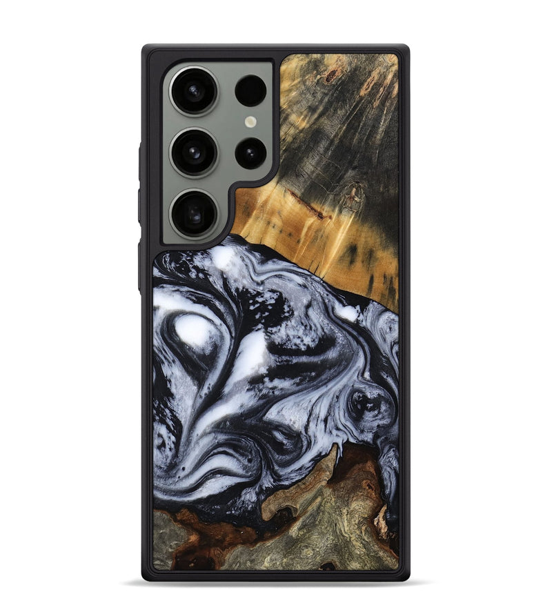 Galaxy S24 Ultra Wood Phone Case - Olin (Black & White, 801402)