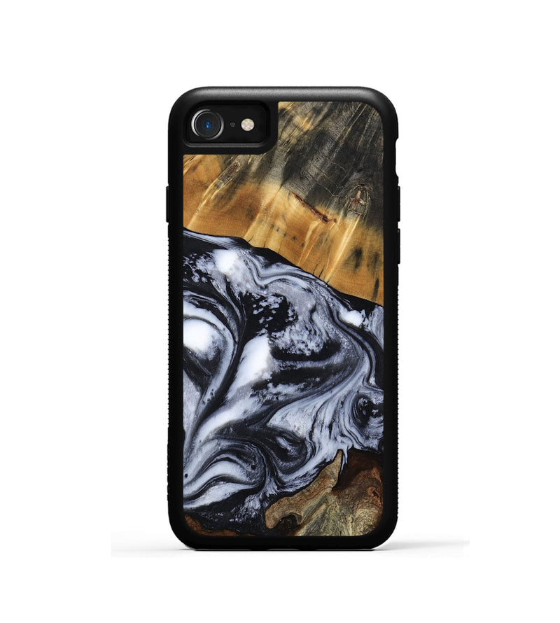 iPhone SE Wood Phone Case - Olin (Black & White, 801402)