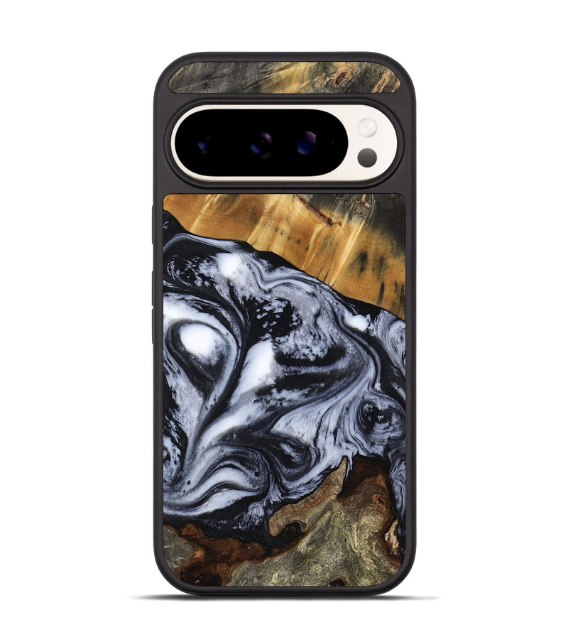 Pixel 9 Wood Phone Case - Olin (Black & White, 801402)