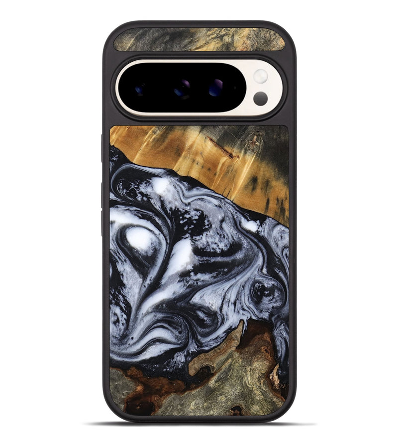 Pixel 9 Pro XL Wood Phone Case - Olin (Black & White, 801402)