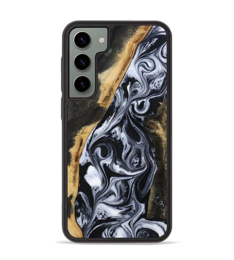 Galaxy S23 Plus Wood Phone Case - Daryl (Black & White, 801403)