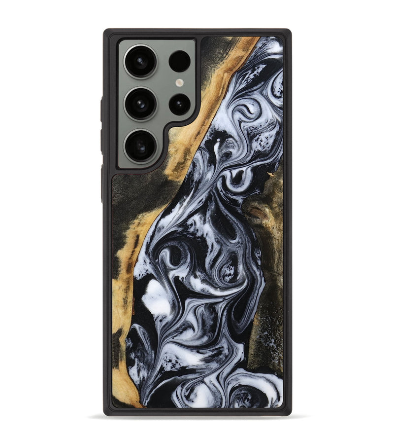 Galaxy S23 Ultra Wood Phone Case - Daryl (Black & White, 801403)