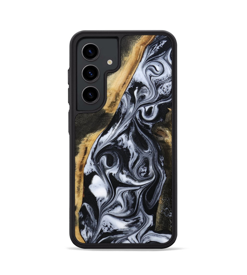 Galaxy S24 Wood Phone Case - Daryl (Black & White, 801403)