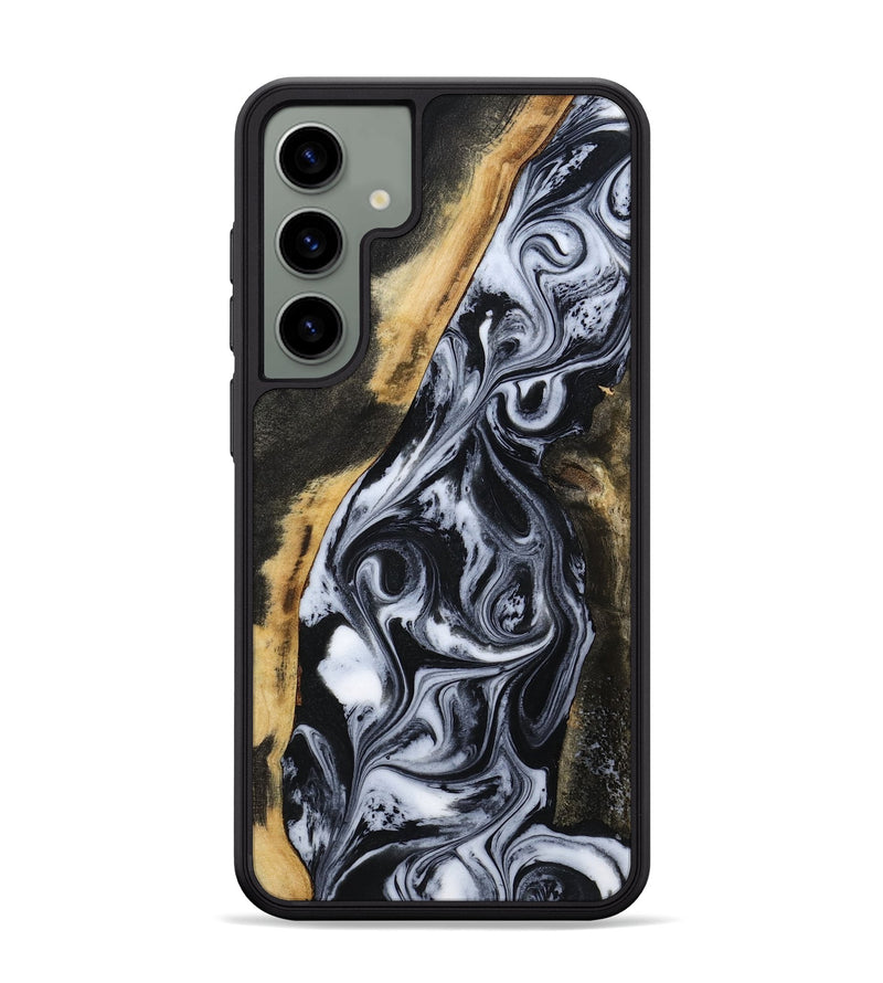 Galaxy S24 Plus Wood Phone Case - Daryl (Black & White, 801403)