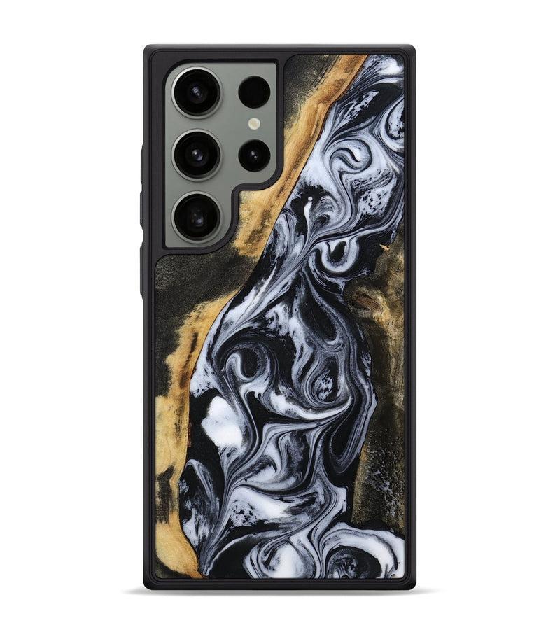 Galaxy S24 Ultra Wood Phone Case - Daryl (Black & White, 801403)