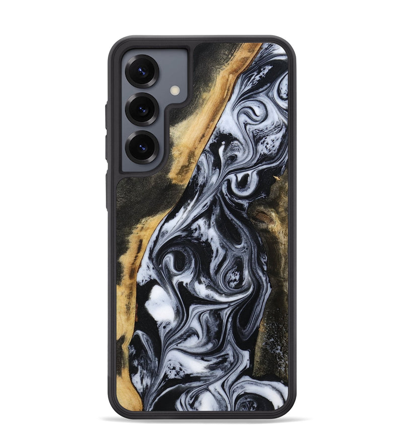Galaxy S25 Plus Wood Phone Case - Daryl (Black & White, 801403)