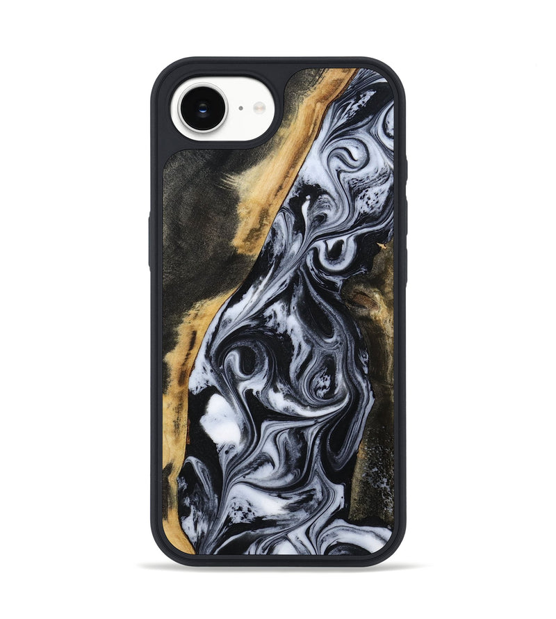 iPhone 16e Wood Phone Case - Daryl (Black & White, 801403)