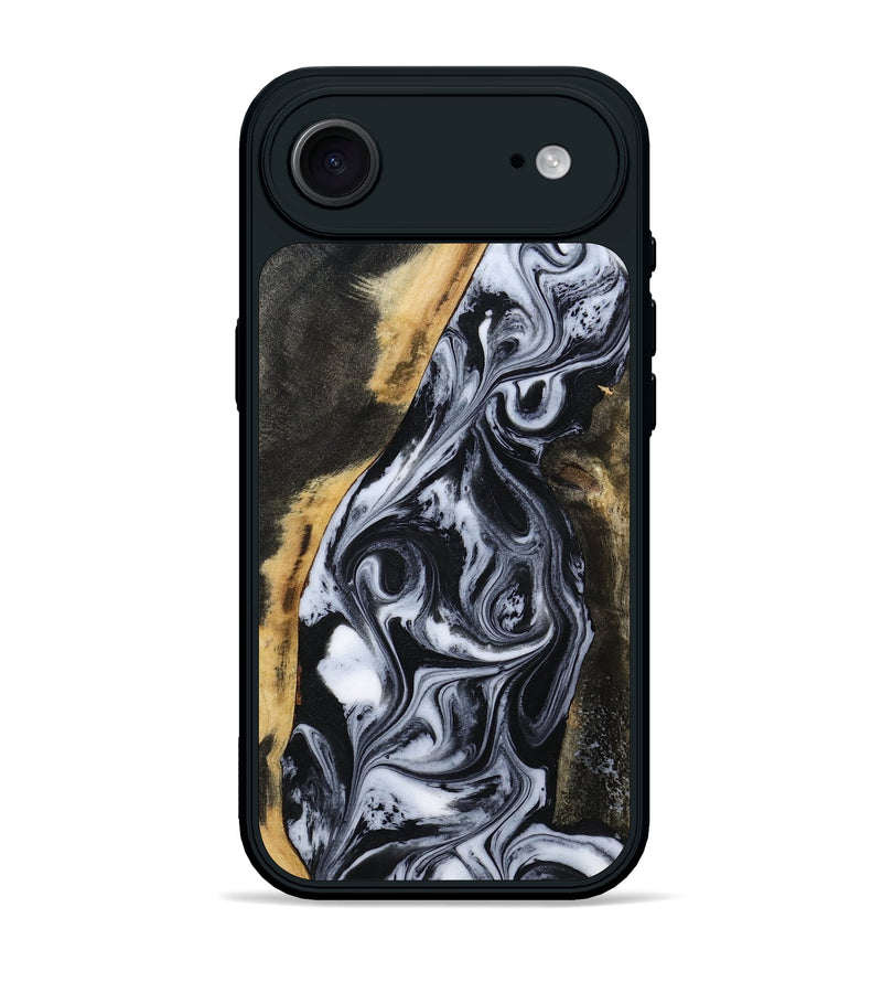 iPhone 17 Air Wood Phone Case - Daryl (Black & White, 801403)