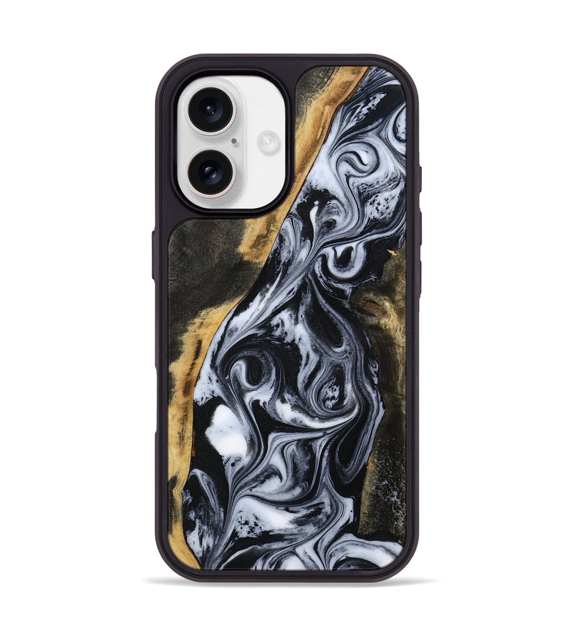 iPhone 17 Wood Phone Case - Daryl (Black & White, 801403)