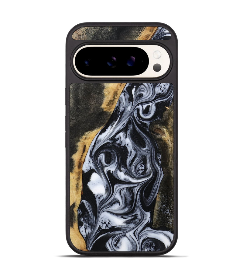 Pixel 9 Pro Wood Phone Case - Daryl (Black & White, 801403)