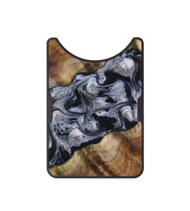 Alloy Wood Wallet - Yvette (Black & White, 801404)