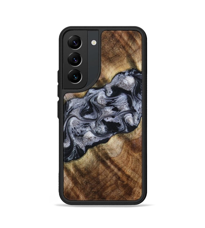 Galaxy S22 Wood Phone Case - Yvette (Black & White, 801404)