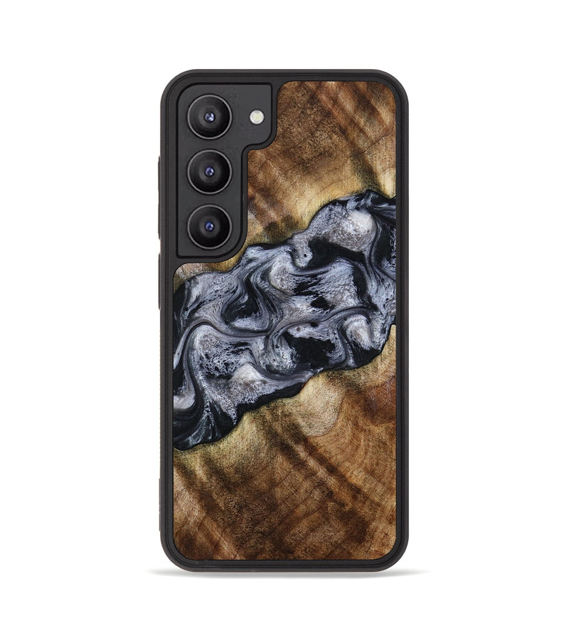 Galaxy S23 Wood Phone Case - Yvette (Black & White, 801404)