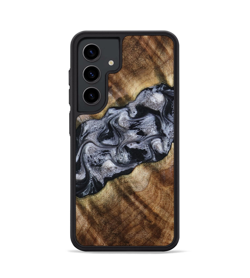 Galaxy S24 Wood Phone Case - Yvette (Black & White, 801404)