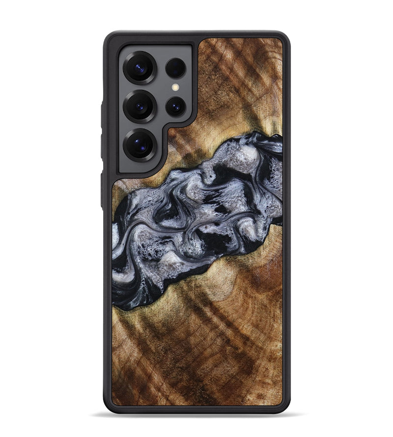 Galaxy S25 Ultra Wood Phone Case - Yvette (Black & White, 801404)