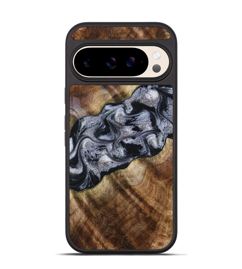 Pixel 10 Wood Phone Case - Yvette (Black & White, 801404)
