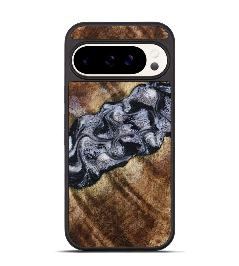 Pixel 9 Pro Wood Phone Case - Yvette (Black & White, 801404)
