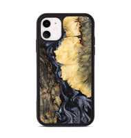 iPhone 11 Wood Phone Case - Ofelia (Black & White, 801405)