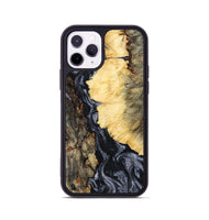 iPhone 11 Pro Wood Phone Case - Ofelia (Black & White, 801405)